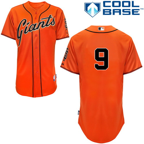 Brandon Belt #9 MLB Jersey-San Francisco Giants Men's Authentic Orange Baseball Jersey